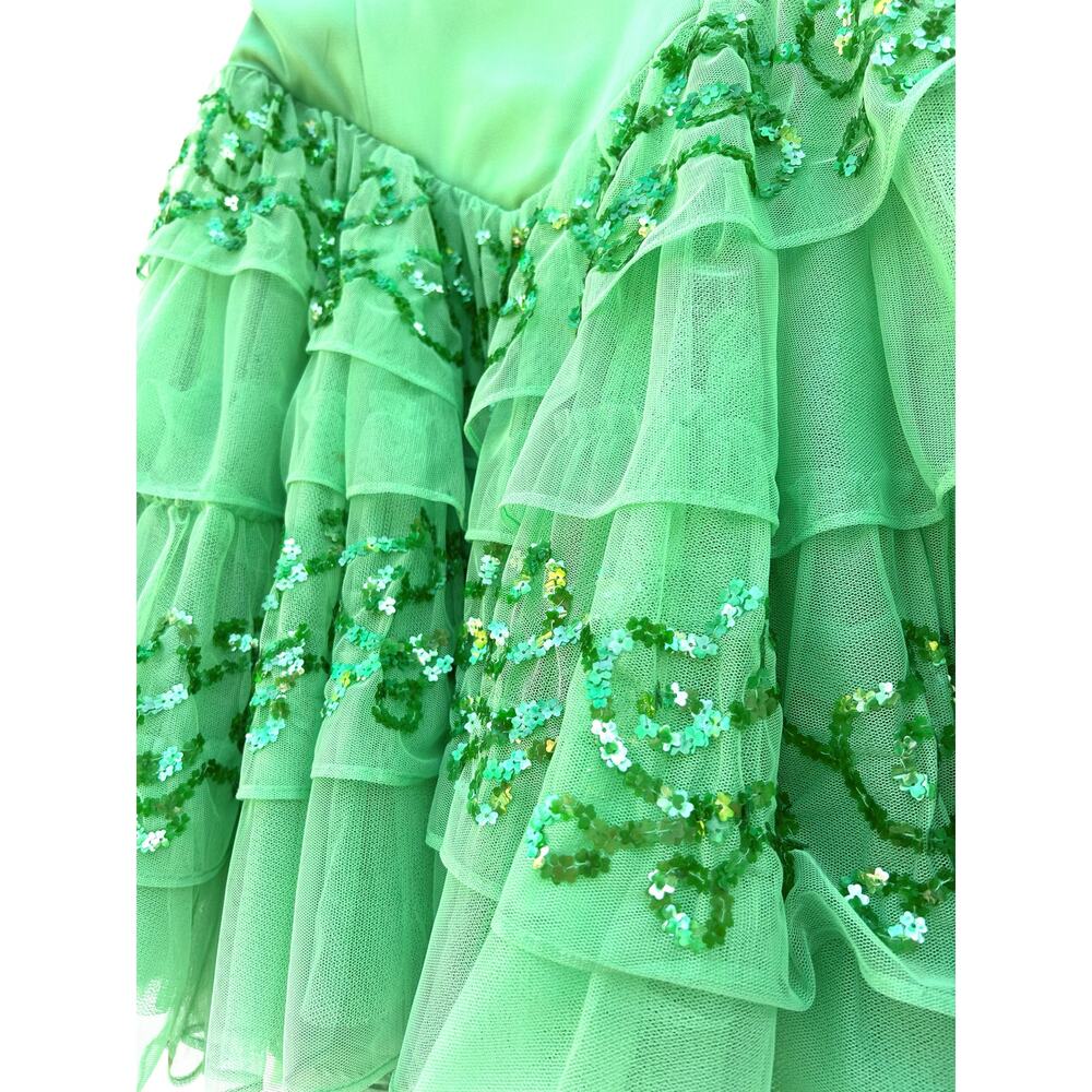Y2K Betsey Johnson Sharpay Evans Dress High School Musical Green Fairy Tulle 6 - Picture 7 of 11